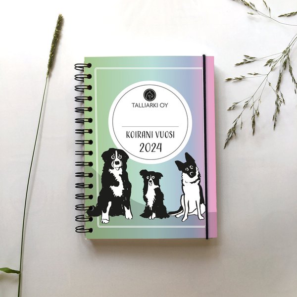 Koirani vuosi 2024 -kalenteri SATEENKAARI KANSI